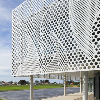 Building Aluminium Curtain Wall Decorative Screen Partition Perforated