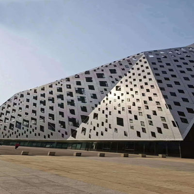 Building Aluminium Curtain Wall Decorative Screen Partition Perforated